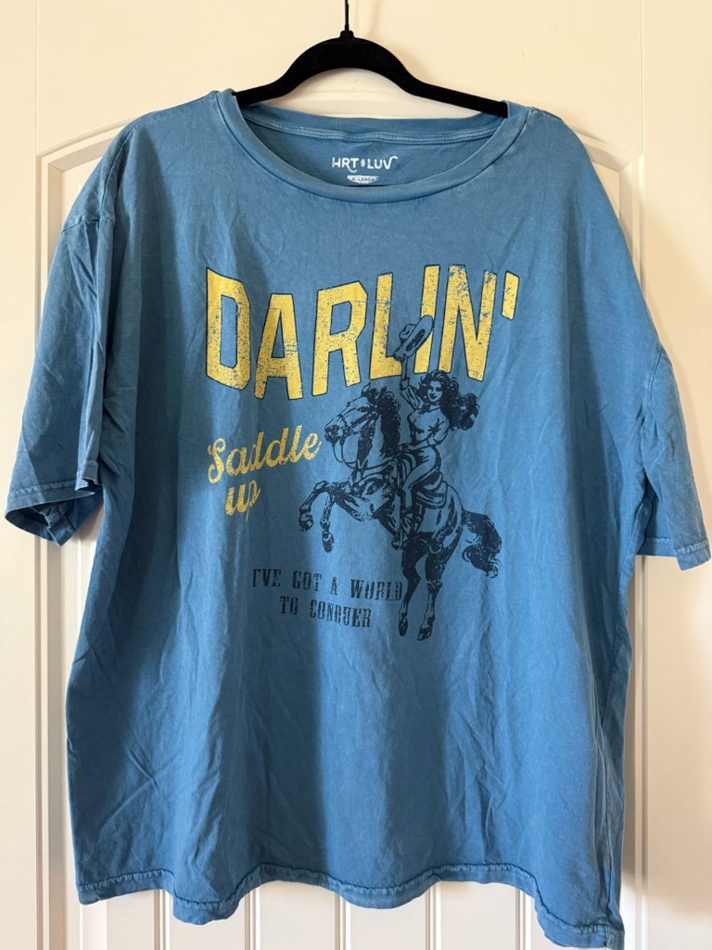 HRT LUV Blue 'DARLIN' Graphic Tee